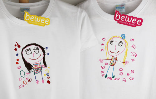 T-shirt Criança Desenho Infantil Bordado
