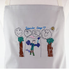 Carregar imagem no visualizador da galeria, Avental Adulto com Desenho Infantil Bordado